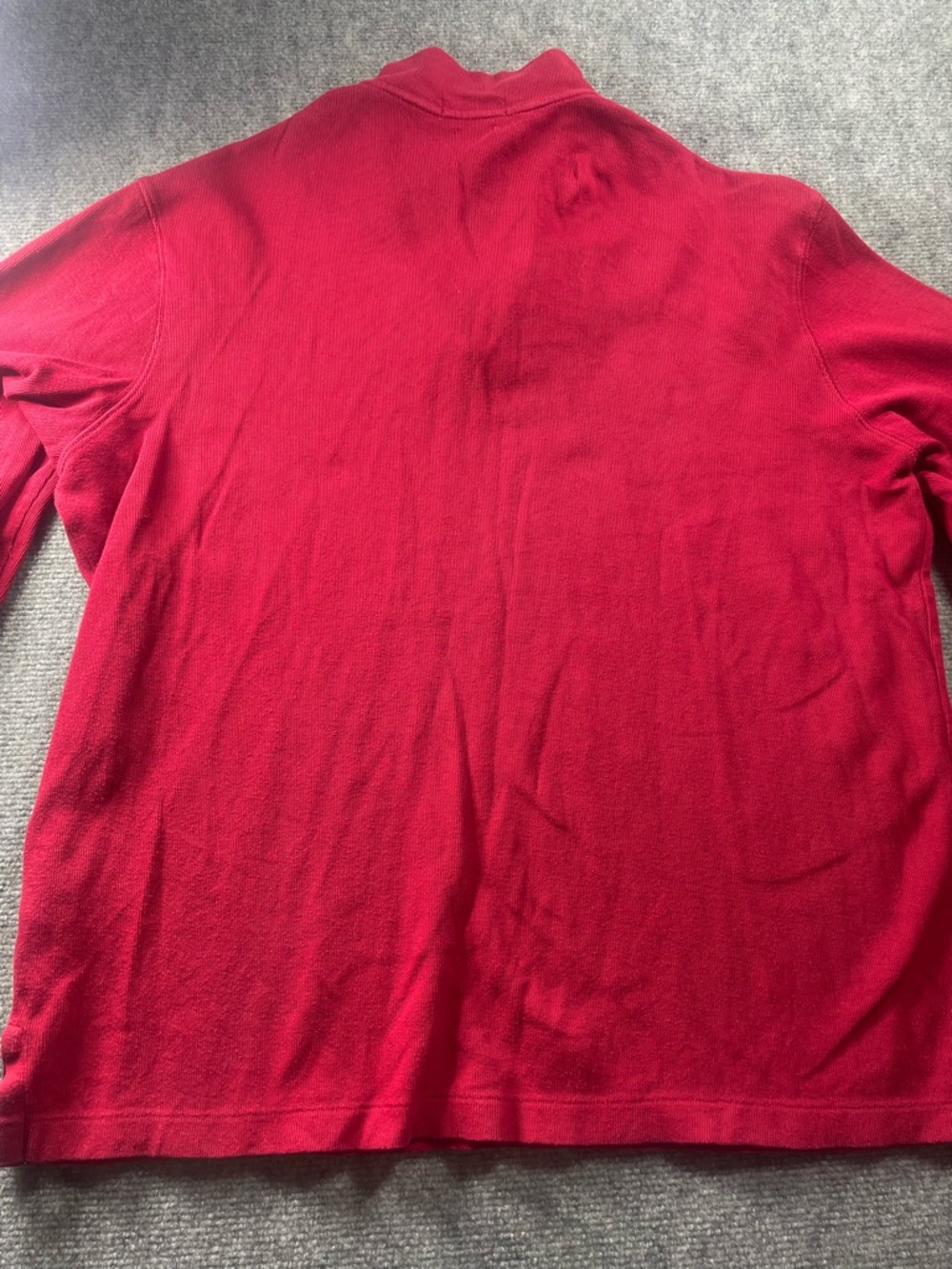 Ralph Lauren Bright Red Estate Rib Sweater - Picture 7 of 8